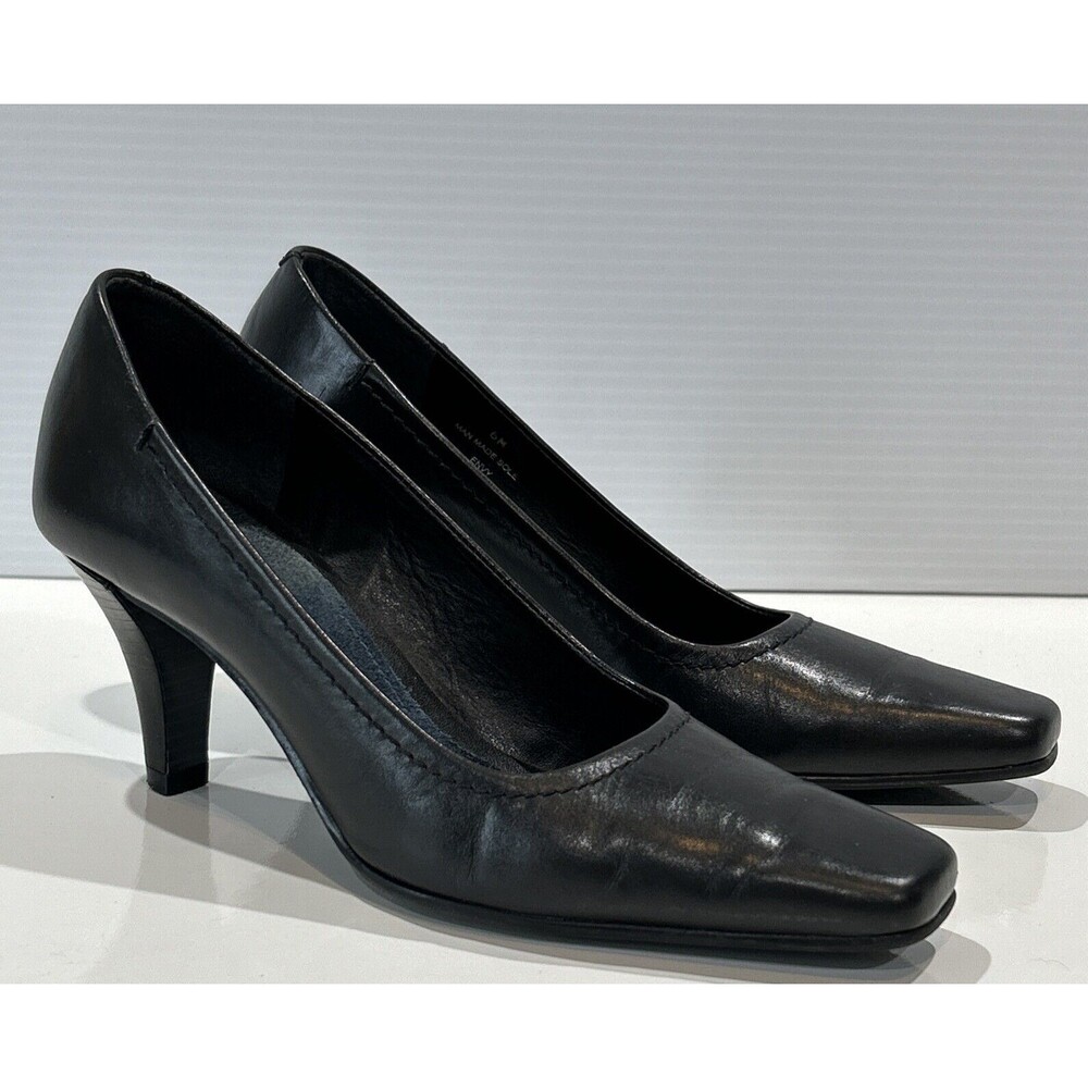 Aerosoles Pumps High Heels Envy Classic Black Leather Women's Size 6